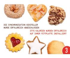 3er-Pack: Postkarte A6 +++ WEIHNACHTEN von modern times +++ SYNCHRONISATION KEKSTELLER +++ WILD THINK