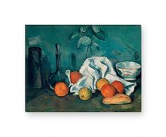 Wandkings Leinwandbilder von Paul Cézanne - Wähle ein Motiv & Größe: Stilleben mit Früchten - 80 x 60 cm