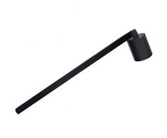 Kerzenlöscher Edelstahl Startseite Bankett Kerzenlöscher Langer Stiel Feuer Wick Stopper,Schwarz,19.5cm