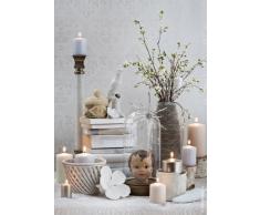 Kerzen Stumpen Weiss 80 x 60 mm 16 Stück Hergestellt nach RAL Kerzen-Qualität