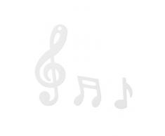 Notenschlüssel Konfetti Streudekoration weiß Musik Notenschlüssel Noten