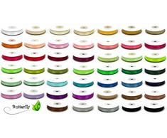 25m Rolle Satinband 12mm ( ivory / ecru 820 ) // Deko Band Satin Geschenkband Schleifenband Dekoband Dekoration Hochzeit Taufe