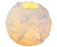 LED-Kugelkerze Snowtamit Echtwachs,flackernd