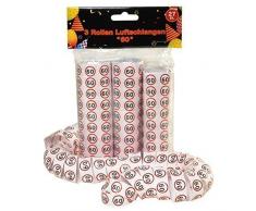 Luftschlangen 3er Packung mit Verkehrszeichen 60 zum 60 Geburtstag