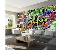 Vlies Fototapete 250x175 cm - 3 Farben zur Auswahl - Top - Tapete - Wandbilder XXL - Wandbild - Bild - Fototapeten - Tapeten - Wandtapete - Wand - Graffiti Streetart f-A-0348-a-d