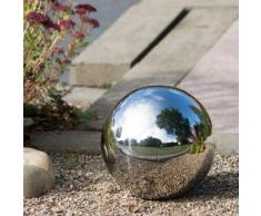 CIM Dekokugel aus Edelstahl - Dekokugel SILBER Ø 30 cm - Leichte Hohlkugel, Gartenkugel, Schwimmkugel - polierte Oberfläche mit dauerhaft spiegelndem Glanz