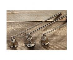 Sunflower-Design Dochtlöscher Kerzenlöscher Aluminium silber Mod. A