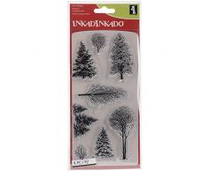 Incardinate Stempel-Set für Karten und Scrapbooking, MotivWeihnachts-Wunderland, unmontiert, 10,2 x 20,3 cm, 8 Stück