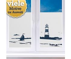 Wandaro Sichtschutzfolien I Motiv 15: Topfpflanzen I Wohnzimmer Schlafzimmer Zimmer Fensterfolie Fenster Fenstersticker Milchglas Folie W3371