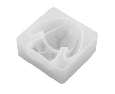 DIY Silikonform zum Backform Tortenverziehrung Kuchenform Keksform Marzipan - Hase, 65 x 65 x 25 mm