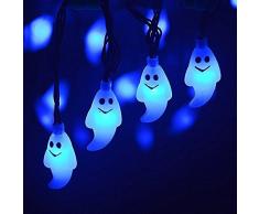 SUAVER 20LED Geist Solar Lichterkette 6 Meter, Solarbetrieben Lichterkette Wasserdichte Solar Beleuchtung Kugel für Party, Weihnachten, Outdoor