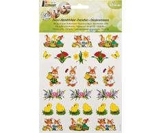 Heitmann Eierfarben - Abziehbilder für Ostereier - zum nassen Aufbringen auf braune oder weiße Eier - Bunte Ostermotive