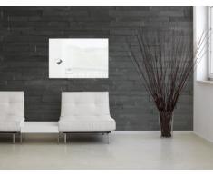 Sigel GL141 Glas-Magnetboard / Magnettafel artverum, weiß 100 x 65 cm - auch in schwarz auswählbar