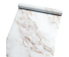 Homein Möbelfolie Marmor Folie Klebefolie Vinyl Selbstklebend Dekorfolie Fensteraufkleber PVC Aufkleber für Möbel Küche Küchenschrank Granit 44.5 x 200 cm