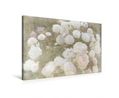 Premium Textil-Leinwand 90 x 60 cm Quer-Format Romantische Rosen - Shabby Chic Style | Wandbild, HD-Bild auf Keilrahmen, Fertigbild auf hochwertigem Vlies, Leinwanddruck von Martina Cross