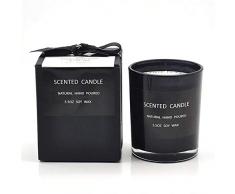 Decdeal Duftkerzen Nordic Schwarz Lavendel Aromatherapie Rauchlose Kerzenschale Geformte Romantische Dekoration für Hochzeitsfeiern