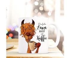 ilka parey wandtattoo-welt Tasse Becher Lama mit Spruch das frühe Lama braucht viel Kaffee ts493