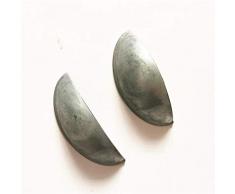 Schrankknöpfe Und Zieht 2 Stück Möbelgriff Schubladen Tür Fünf Zinklegierung Halbkreis Schale Nickel Farbe Griff-2 Stück