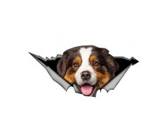 Ndegdgswg 3D Aufkleber, Brown Australian Shepherd Pvc Aufkleber, Auto Dekoration Haustier Hund Aufkleber Dekoration 6 * 13 Cm / 2,3 * 5,2 In Australischer Hirte
