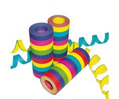 PARTY DISCOUNT ® Riesen-Luftschlangen, 15m, flammensicher, bunt