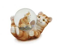 Euro Souvenirs Glitzerkugel Katze Schneekugel Tier Tiere Schneekugeln Kätzchen Katzen