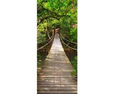 Türtapete selbstklebend TürPoster 3D Bewirken Fototapete Türfolie Poster Tapete Abnehmbar Wandtapete für Wohnzimmer Küche Schlafzimmer 77X200cm(Brücke)