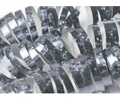 Luftschlangen, Metallic Holografie, SILBER, 1 Rolle