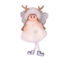Maliyaw Weihnachtsengel-Plüsch-Puppe, Nette Engels-Charme-Puppe für Weihnachtsbaum-Dekoration, perfekte Weihnachtsdekorationen