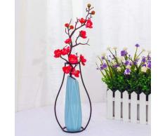 Masunn Metallvase kreatives Blumenregal schwarz geometrischer abstrakter Rahmen Heimdekoration, 3, 1