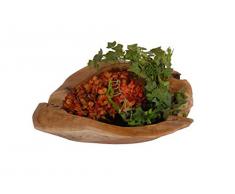 Teakschale / Holzschale Gross aus Teak-Holz Ø ca. 50cm