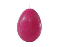 arte Rustic Kerze Ostern Eikerze Osterei groß durchgefärbt Fuchsia d9 h12 cm