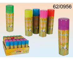 Luftschlangenspray 160ml, Party 6-farbig sortiert, Liefermenge 1Stück