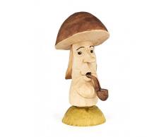 Dregeno Erzgebirge - Räucherpilz geschnitzt - 15cm