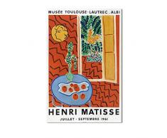 llv Matisse Stilleben Ölgemälde Wandaufkleber, B-Nr., 50 x 70 cm