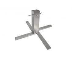 Tannenbaumständer Edelstahl 4-Bein Kreuz, H 400 Christbaumständer Weihnachtsbaumständer Weihnachtsbaum Halter Baumständer (1 Stück)