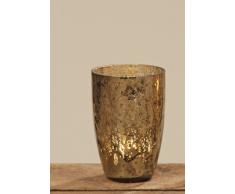 Windlicht Glaswindlicht Kerzenhalter romatisches Licht lackiertes Glas H ca 11 cm 1812-4140500