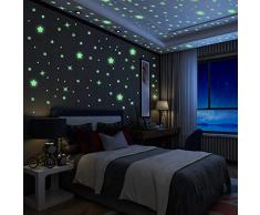 Yosemy Wandsticker Leuchtaufkleber, 795 Leuchtsterne Sticker Sterne Fluoreszierend Wandaufkleber, Leuchtstoff Aufkleber Für Kinderzimmer Zimmer Home Dekorative Aufkleber