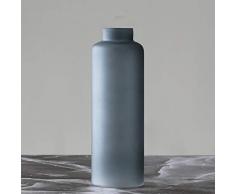 TYSYA GYCOZ Home Glasvase Wohnzimmer Schlafzimmer Dekoration Vase Milchglas Hydroponischer Behälter Vase (Size : 10×5.6×30cm)