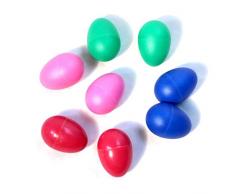 UEETEK 12St Percussion Musikalische Gemischte Farben Kunststoff Ei Maracas Egg Shaker