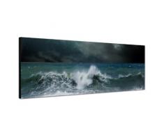 PANORAMA BILD XXL 150x50cm TOP Bilder! (Stum im Meer) NEU Wandbild xxl günstig & modern ART PRINT Wandbilder Bilder EXKLUSIVES Fotowandbild auf Leinwand und Keilrahmen Bild Leinwandbild Fotodruck modern Zeitlos Stilvoll wie ein