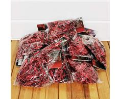 Unbekannt 10er Pack Lametta ROT Gold Silber Weiss 200g Weihnachtsbaum Schmuck Girlande Christbaum Deko Weihnachten (Rot) (EUR 34,95 / KG)