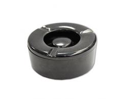 Waca Geschirr Wind-Aschenbecher schwarz