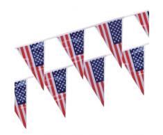 2 X 19269 - PAPSTAR - Wimpelkette 4 m USA wetterfest