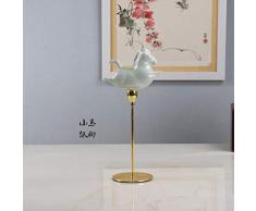 YAOHEHUA Vasen Vintage Deko Vasen Deko Set Keramikpferd Auf Schmiedeeisenbasis Im Chinesischen Stil Kunsthandwerk Im Wohnzimmer Von Pegasus
