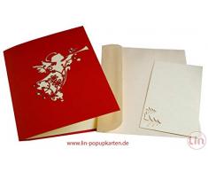 LIN 17559, POP UP Weihnachtskarte, Pop Up Weihnachten, Weihnachtskarte, 3d Weihnachtskarten, 3d Karte Weihnachten, Weihnachtsengel, N450