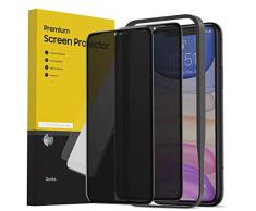 2 Stück Panzerglas Sichtschutzfolie für iPhone XR/11, Anti Spy Vollständige Abdeckung Weiche Kante Displayschutzfolie für iPhone 11/XR Dunkel Folie Privatsphäre Schützen Displayschutzfolie - 6,1 Zoll
