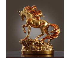 ZAQWSXCDE Tier Skulptur Dekofigur Skulptur Figur Harz Pferd Handwerk Ornamente Studie Tv Schrank Dekoration Tierskulptur Statue Kreatives Geschenk