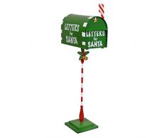 Weihnachtsdeko - Briefe für den Weihnachtsmann Weihnachtsbriefkasten Metall Feiertags-Dekor - Weihnachtskarten zum Nordpol