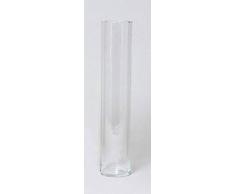INNA-Glas Große Vase Titus, Zylinder - rund, klar, 40cm, Ø 9cm - Glasvase - Zylindervase