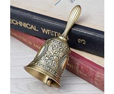 Belons Edle Handglocke Zinklegierung Tischglocke Anrufservice Glocke Handklingel Tischklingel Rezeptionsglocke Schulglocke Weihnachtsglocke